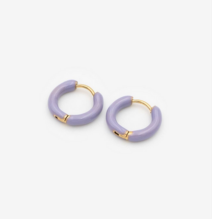 Gioyes 18k vergoldete Ohrringe „Lilac Circle“ Damen